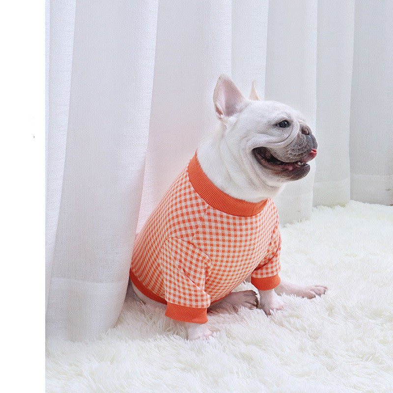 🧡 Fall Plaid Dog Sweater