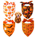 Fall & Halloween Dog Bandanas – 4 Pack