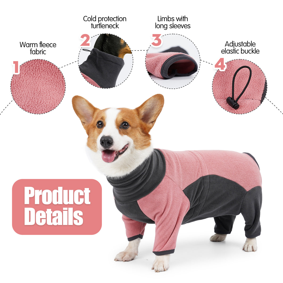Cozy Fleece Dog Outfit