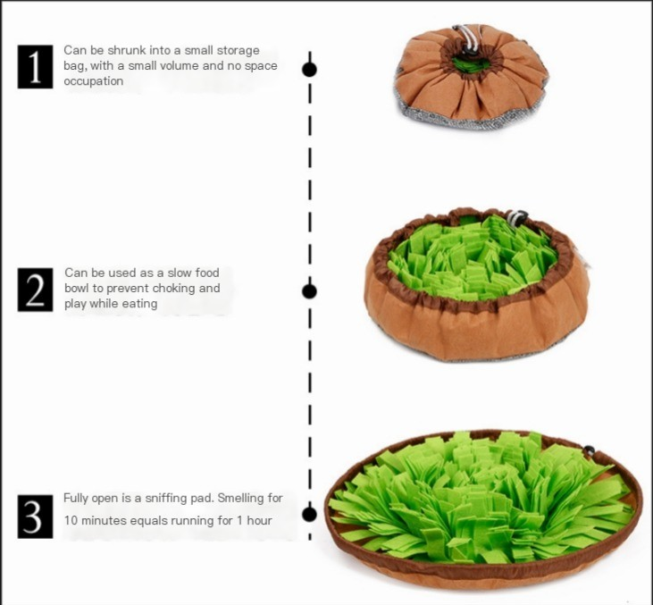 Dog Snuffle Mat & Slow Feed Bowl