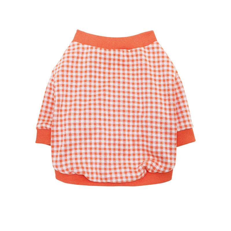 🧡 Fall Plaid Dog Sweater