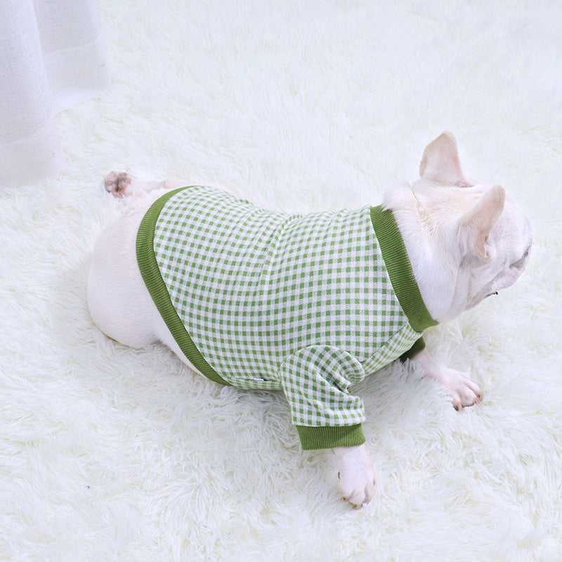 🧡 Fall Plaid Dog Sweater
