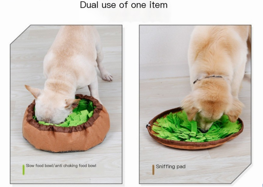 Dog Snuffle Mat & Slow Feed Bowl