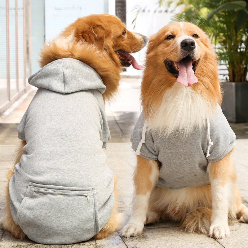 Cozy Zipper Pocket Dog Hoodie – Everyday Pup Style 🐾